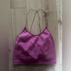 Women’s Purple Strappy Cami crop Top